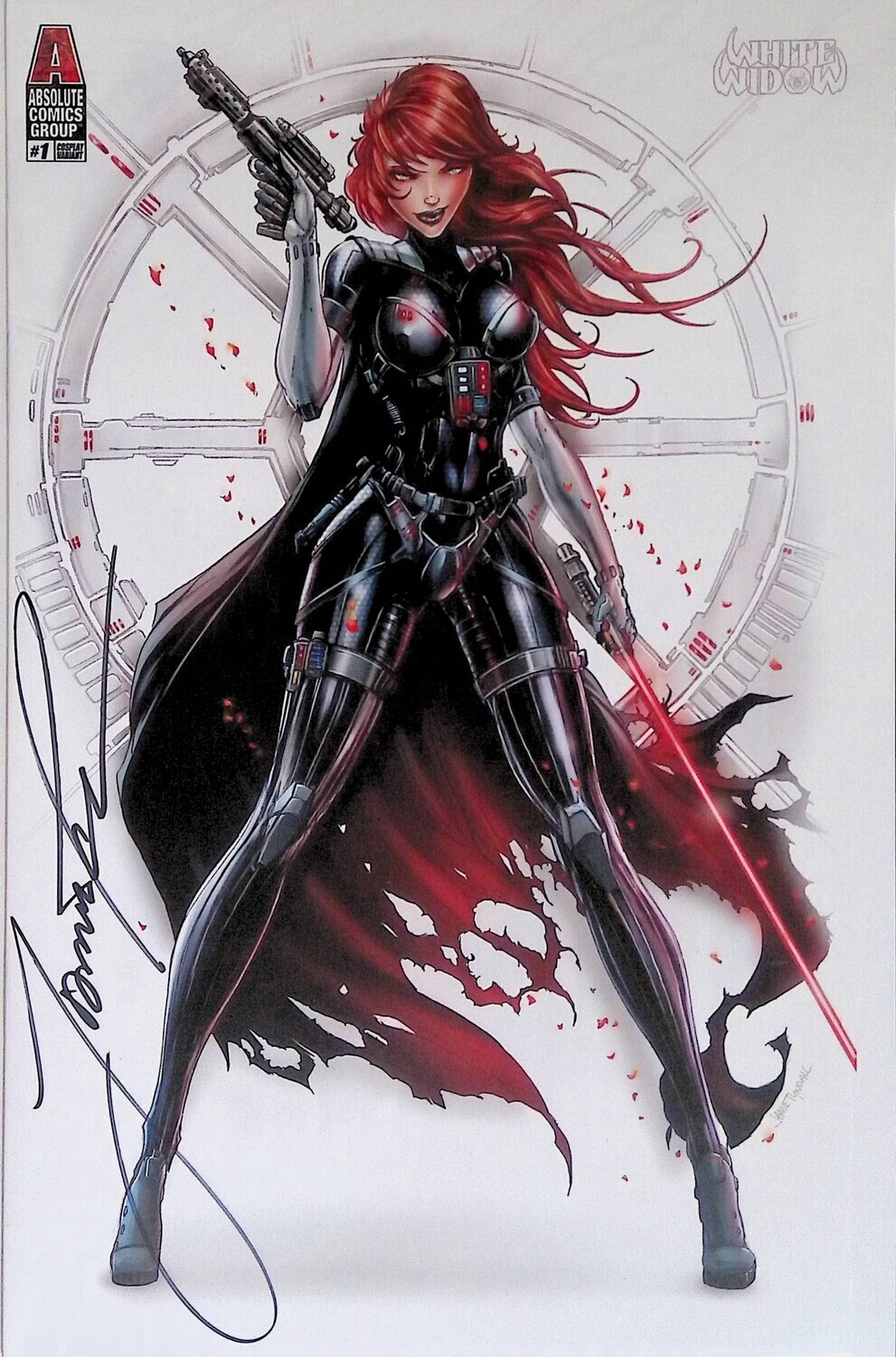 White Widow #1 - Vader Cosplay Trade Signed Exclusive, Signature Option: Standard