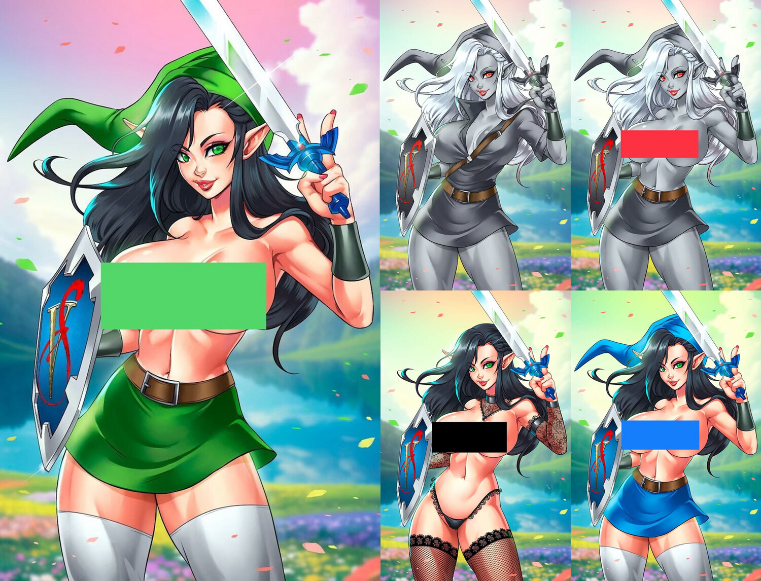 Valkyrie Saviors Key of Storms - Elf Ivy - Virgin Topless &amp; Ultra Rare Exclusives