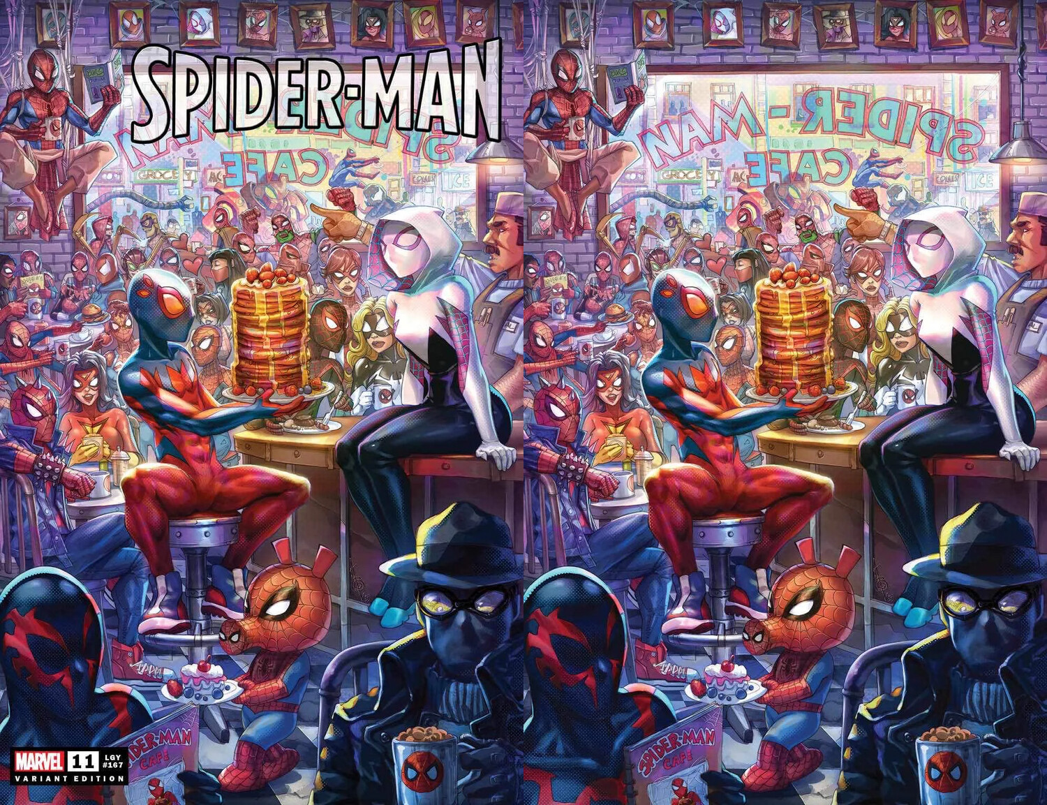 Spider-Man #11 - Alan Quah - Spider-Verse Diner - Trade &amp; Virgin Exclusives