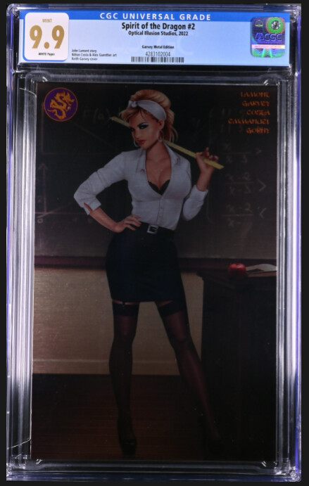 Spirit of the Dragon #2 - Garvey Sexy Teacher Metal Exclusive - CGC 9.9