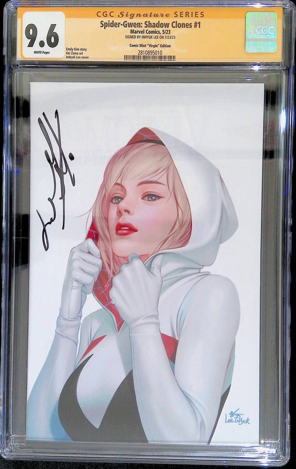 Spider-Gwen: Sharp Clones #1 - Inhyuk Lee - SDCC Virgin Variant - CGC 9.6 (Signed)