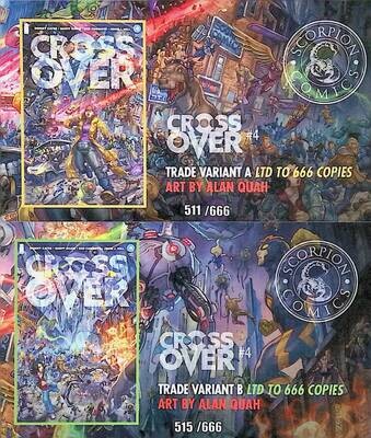 Crossover #4 -Scorpion Comics - Alan Quah Connecting Cover Trade Variant Set