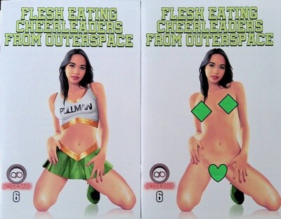 Flesh Eating Cheerleaders from Outer Space #6 - Posing Kickstarter Exclusives