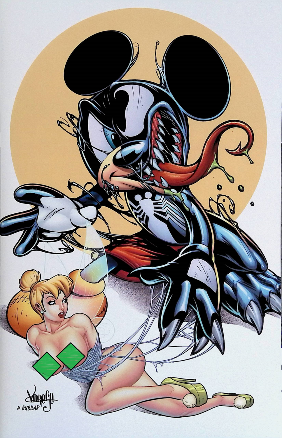 Faro&#39;s Lounge - Venomized Mickey &amp; Naughty Tinkerbell - Virgin Cover