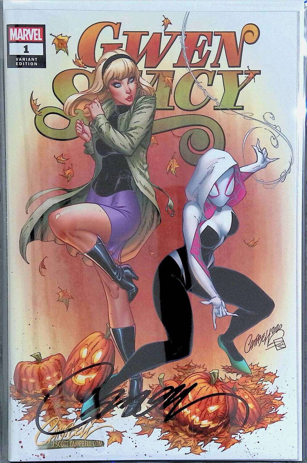 Gwen Stacy #1 - J. Scott Campbell Fall Exclusive (SIGNED)