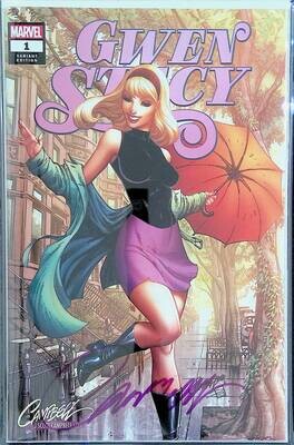Gwen Stacy #1 - J. Scott Campbell Spring Exclusive (SIGNED)