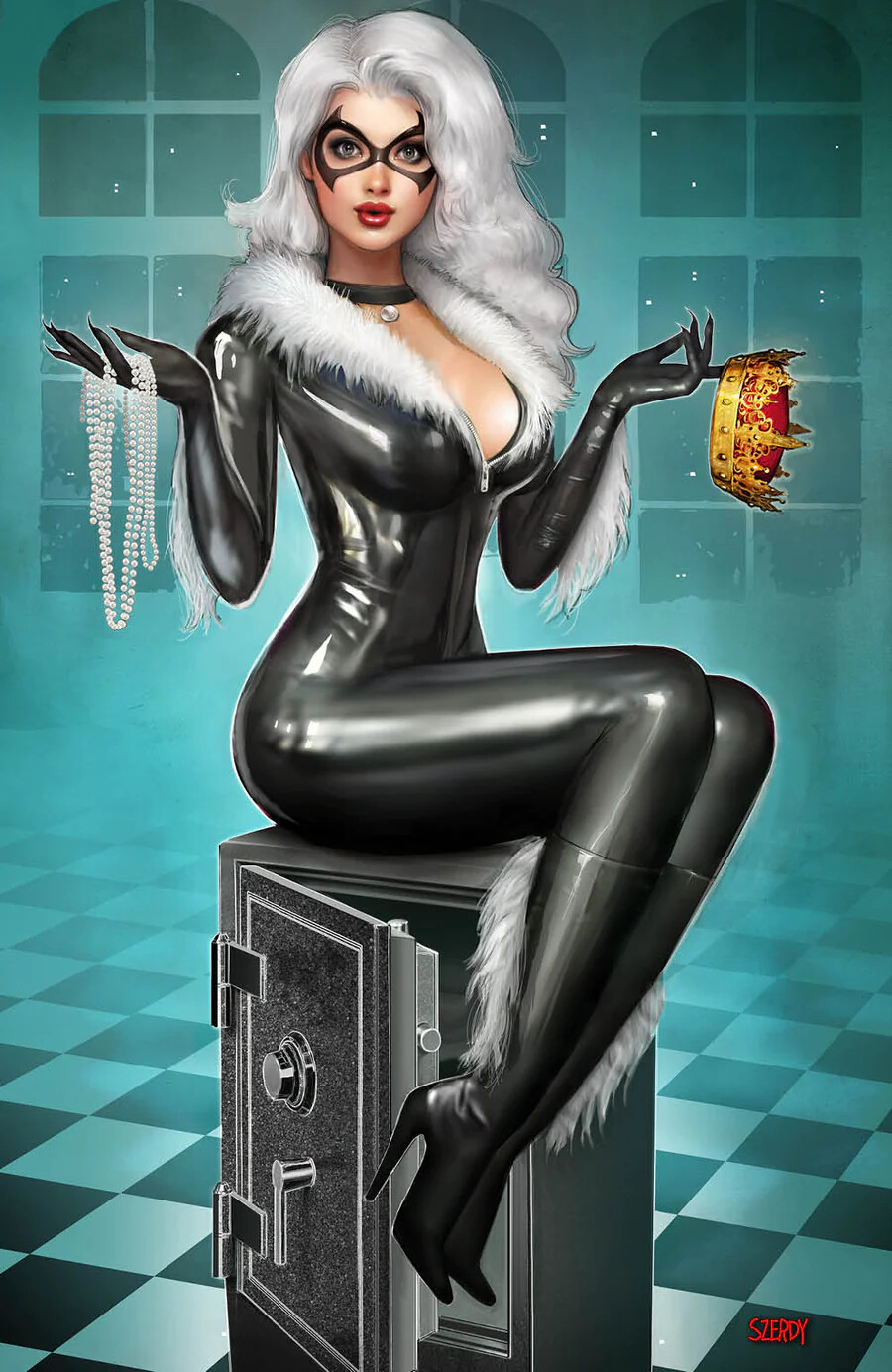 Amazing Spider-Man #25 - Szerdy Black Cat Virgin Exclusive