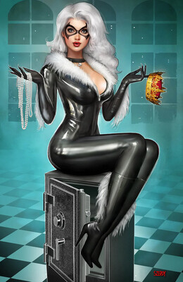 Amazing Spider-Man #25 - Szerdy Black Cat Virgin Exclusive