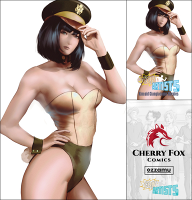 !Cherry Fox Comics Exclusive - Con Artists #4 - Army Playboy Bunny Homage - Bundle