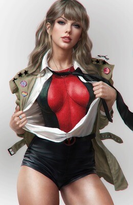 Taylor Swift Female Force #1 - Shikarii - Revealing Hero - Virgin Foil Exclusive