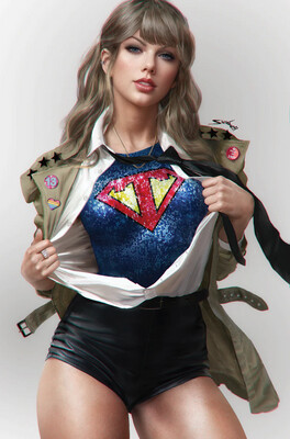 Taylor Swift Female Force #1 - Shikarii - Revealing Super Hero - Virgin CE Exclusive