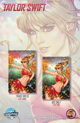 Taylor Swift Female Force #1 - Suhng - Red &amp; Gold Cheerleader - Trade Metal Exclusive