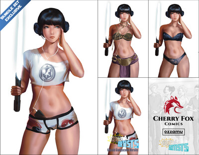 !Cherry Fox Comics Exclusive - Con Artists #4 - Jedi Girl Homage - Set