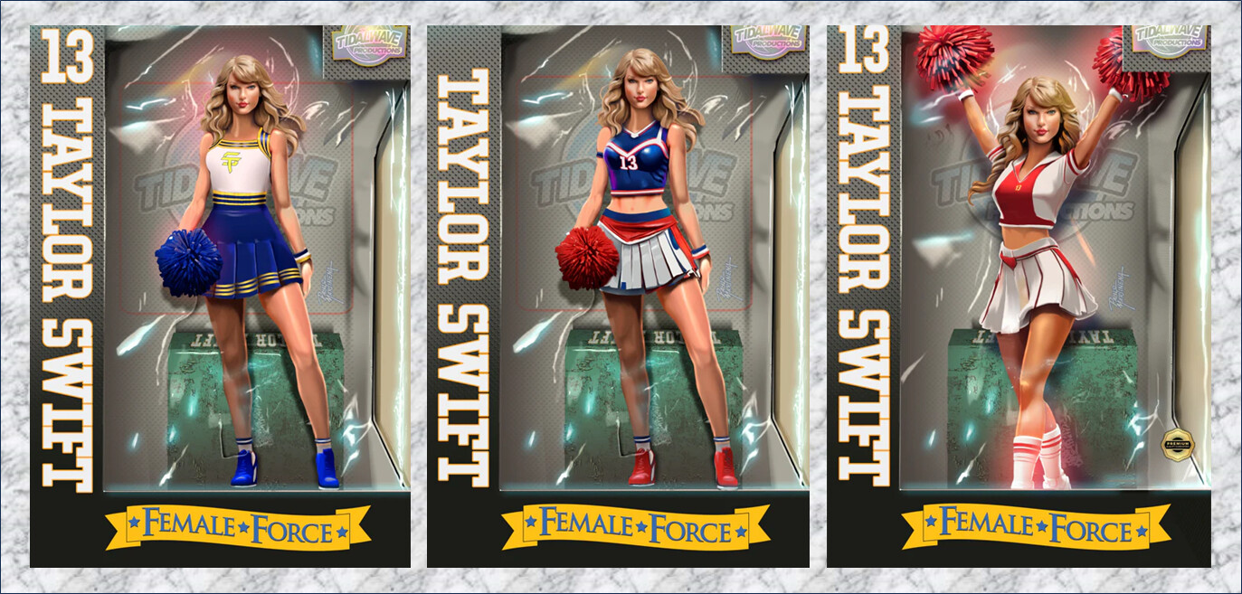 Taylor Swift Female Force #1 - Martinena - Cheerleader Action Figure Covers - Foil Exclusives