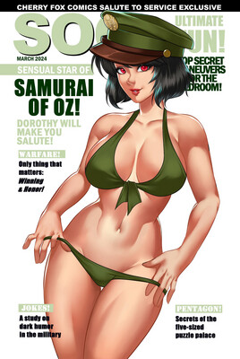 !Cherry Fox Comics Exclusive - Samurai of Oz #1 - Sexy Soldier Dorothy - Salute to Service Trade Exclusive