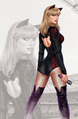 ! Taylor Swift Female Force #2 - Chatzoudis - Cat Costume Part Deux - Virgin Foil Exclusive (Pre-Sale)