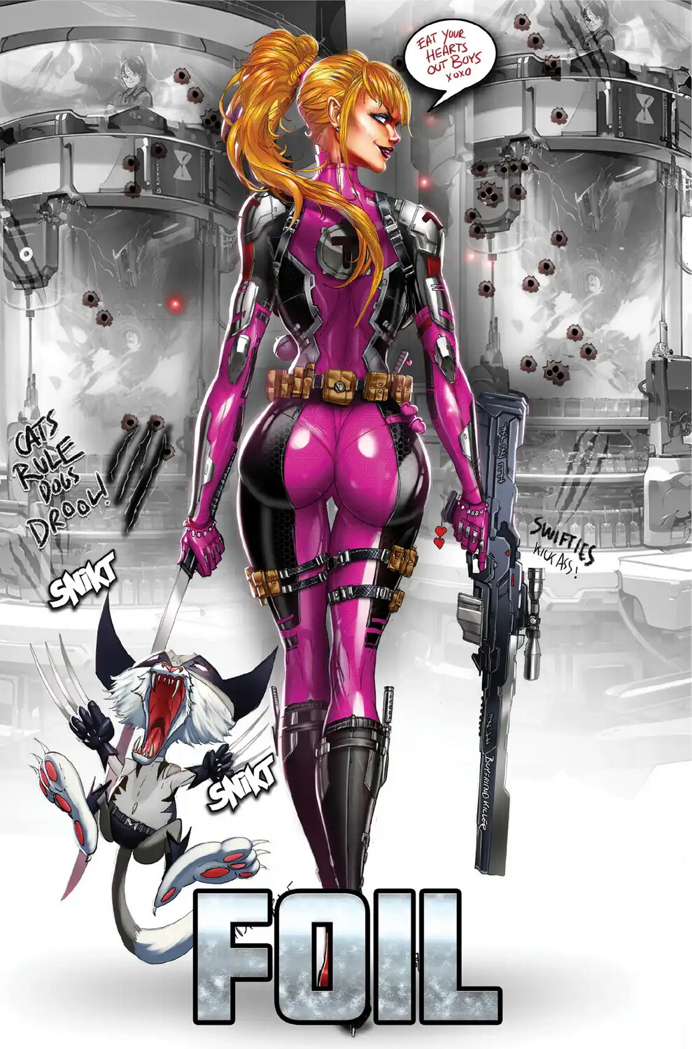 Taylor Swift Female Force #2 - Tyndall - X-Force TaylorPool + Wolverine - Virgin Foil Exclusive