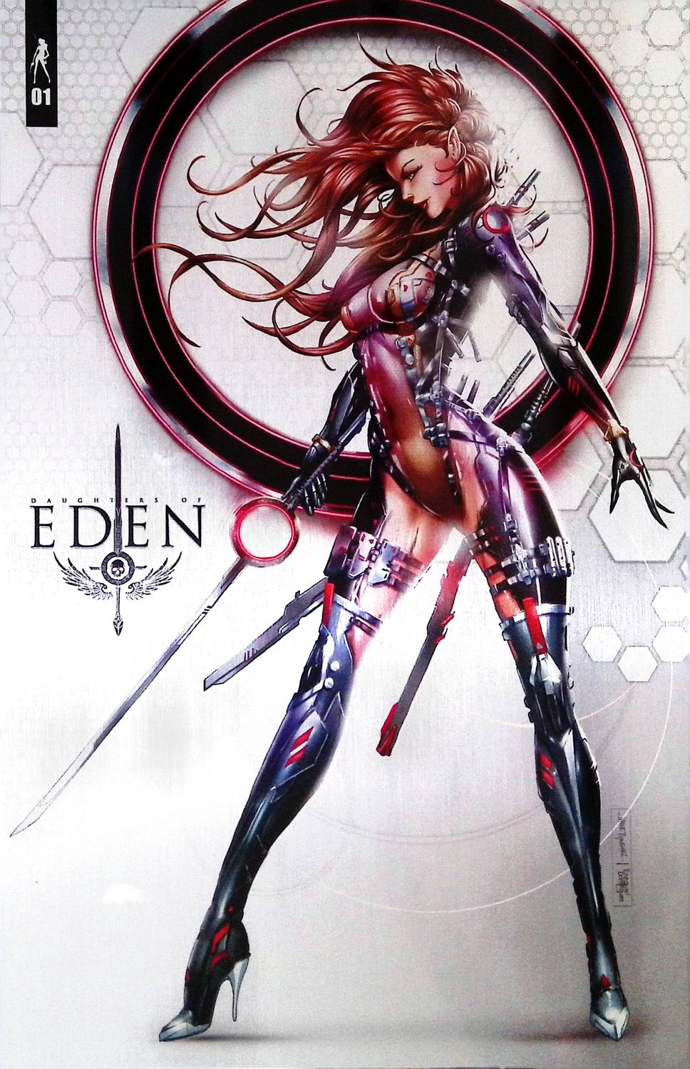 Daughters of Eden #1 - Tyndall - Cyber Samurai Metal Exclusive