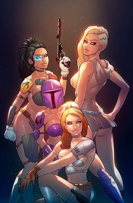 Totally Rad Wars #2 - Courtney Rose - Mandalorians Variant