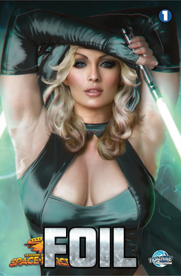 Stormy Daniels: Space Force #1 - Shikarii - Green &amp; Black Close-Up Nice Foil Exclusive