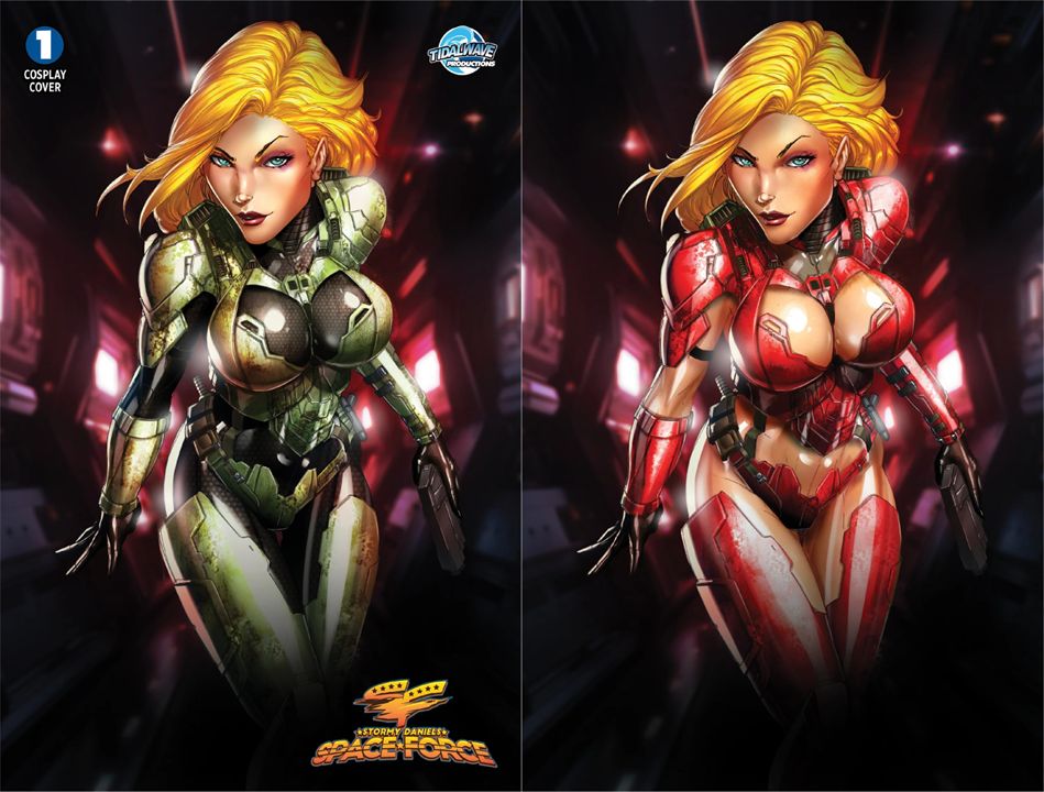 Stormy Daniels: Space Force #1 - Tyndall - Video Game Homage Metal Exclusive