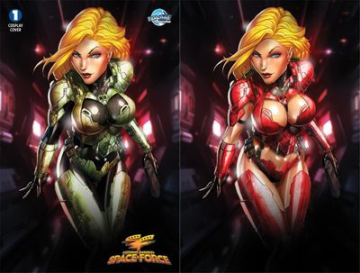 Stormy Daniels: Space Force #1 - Tyndall - Video Game Homage Metal Exclusive