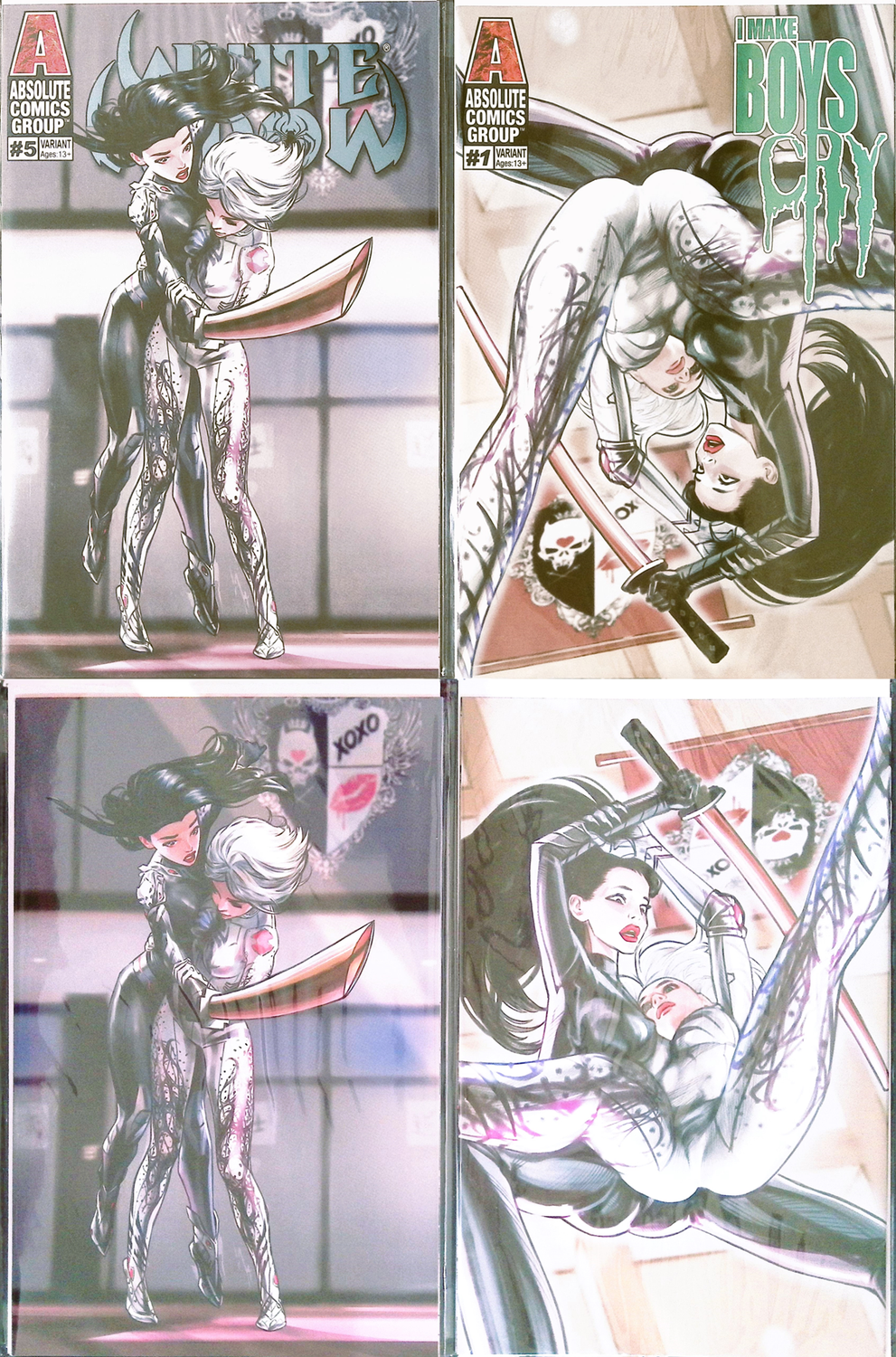 I Make Boys Cry #1 / White Widow #5 - Pocket Jacks Spot-Foil Variant Sets