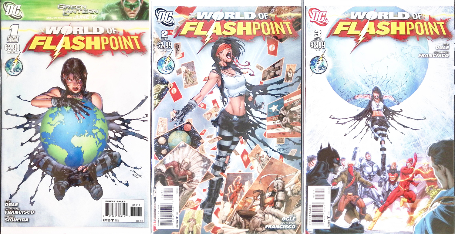 World of Flashpoint #1-3 Complete Set