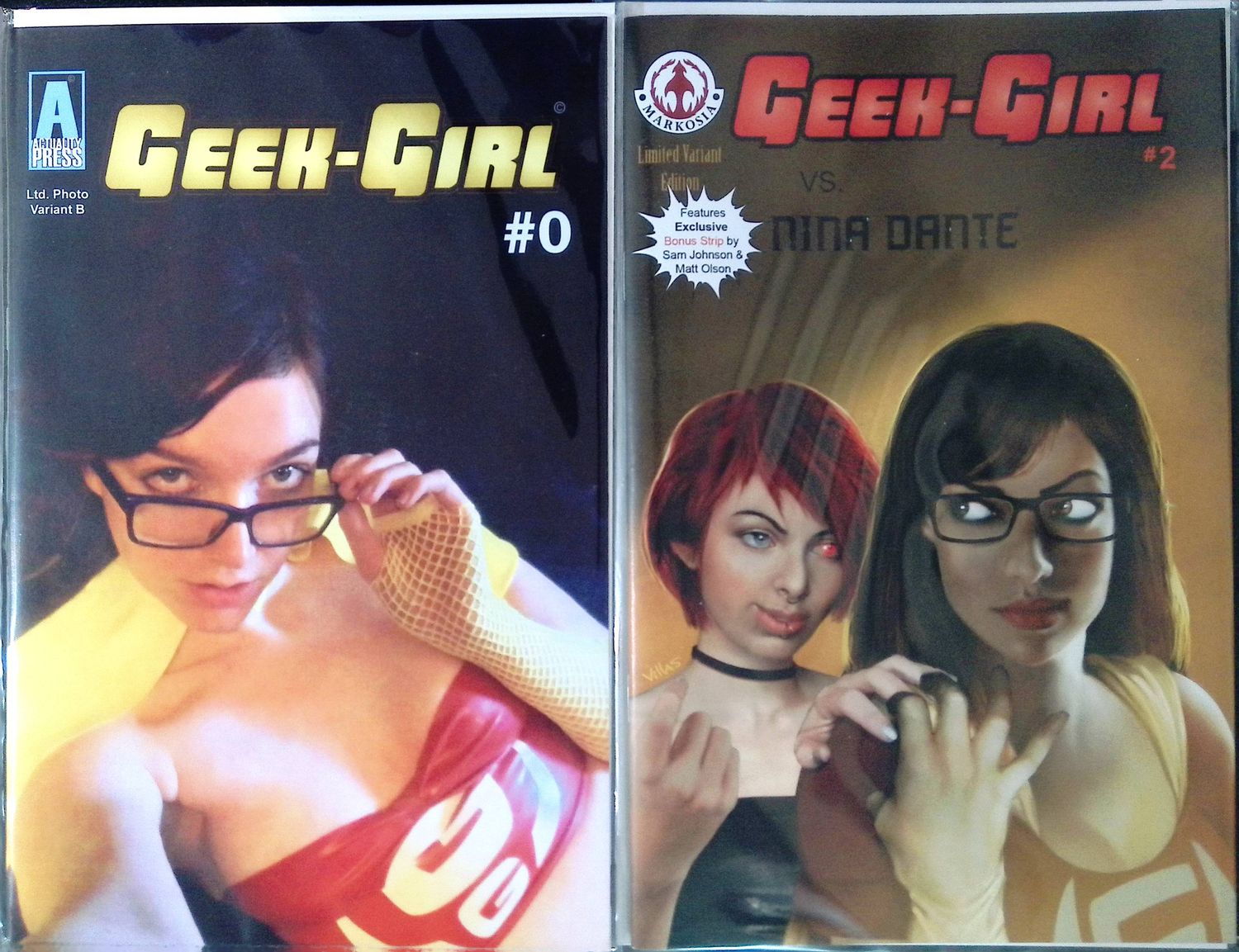 Geek-Girl #0 &amp; 2 - Kickstarter &amp; Cosplay Covers