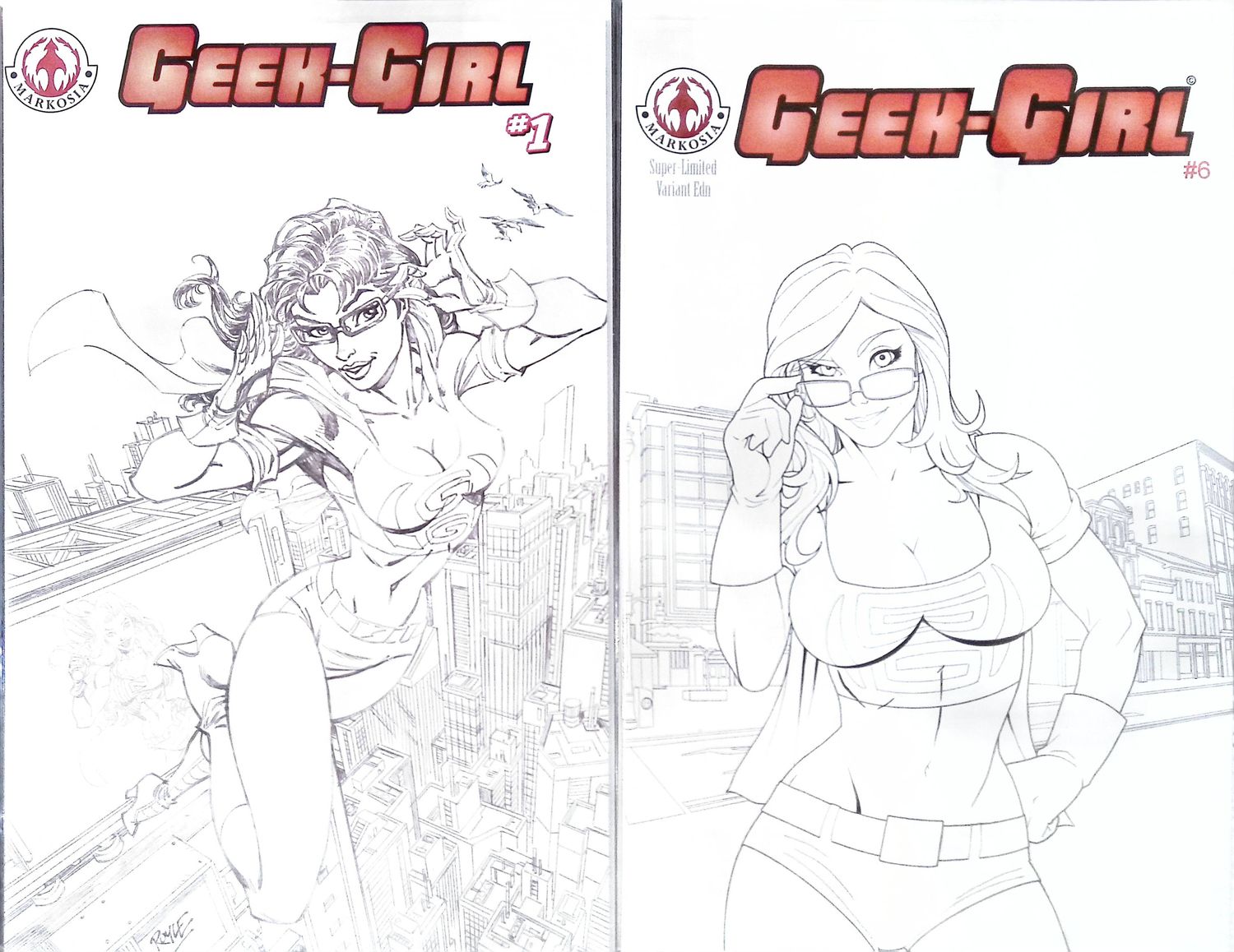 Geek-Girl Kickstarter Sketch Variant Set