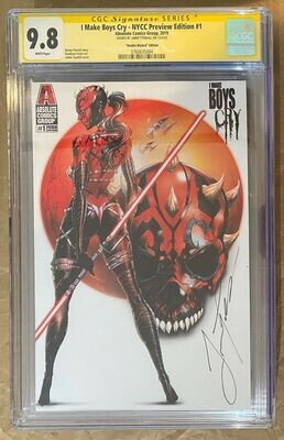 I Make Boys Cry #1 - NYCC Preview Double Bladed Cosplay - CGC 9.8 (Signature Series)