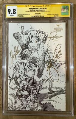 Robyn Hood: Outlaw #2 - Subscription Pro-Level Gold Foil - CGC 9.8 (Signature Series)