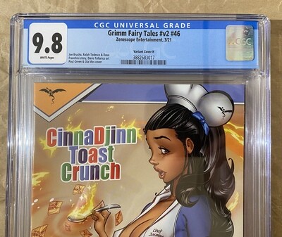 Grimm Fairy Tales #46 - CinnaDjinn Toast Crunch Cereal Cosplay- CGC 9.8