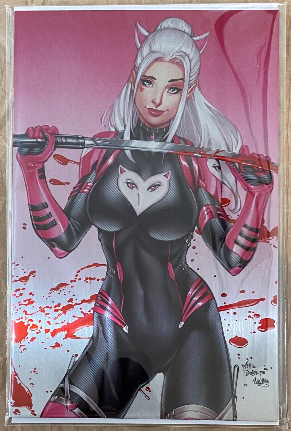 Miss Meow #1 - Comics Connection Virgin Metal