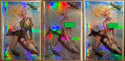 Valkyrie Saviors #1 - Vintage Bomber Virgin Holofoil Exclusives