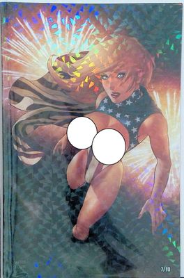 Patriotika United #1 - Powergirl Homage Virgin Crystal Fleck Exclusive