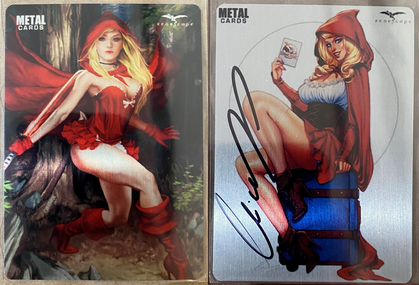 Red Riding Hood Metal Card