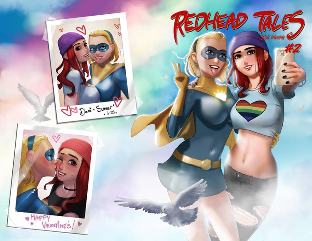 Redhead Tales #2 - “My Girlfriend, the Superhero” Wraparound Variants