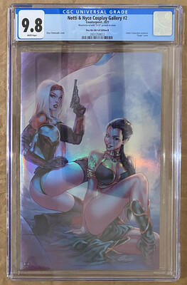 Notti &amp; Nyce Cosplay Gallery #2 - Star Wars May the 4th Virgin Foil - Boba Fett &amp; Slave Leia - CGC 9.8