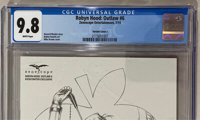Robyn Hood: Outlaw #6 - Kickstarter Sketch Exclusive - CGC 9.8