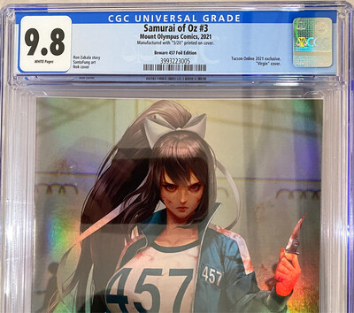 Samurai of Oz #3 - Squid Game "Beware 457" Virgin Holofoil - CGC 9.8