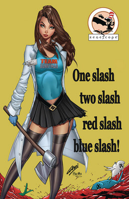 Man Goat &amp; the Bunnyman: Green Eggs &amp; Blam #2 - Dr Zeuss Cosplay Collectible Cover