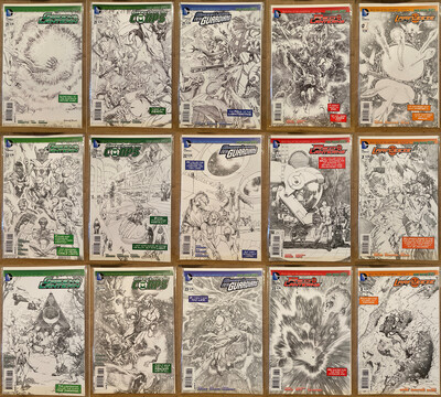 Green Lantern Lightsmiths 1:25 Ratio Variant Set - Green Lantern / Green Lantern Corps / Green Lantern New Guardians / Larfleeze / Red Lanterns