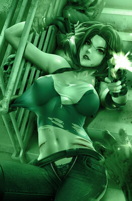 Patriotika Gods &amp; Shadows - Zombie Hunter Jimena Glow-in-the-Dark Exclusive