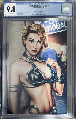 Muffy the Pimp Slayer #1 - May the 4th Slave Leia - Virgin Metal Exclusive - CGC 9.8