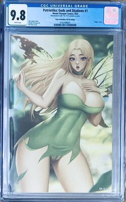 Patriotika Gods &amp; Shadows - Olympus Legions Tinkerbell - Virgin Foil Exclusive - CGC 9.8