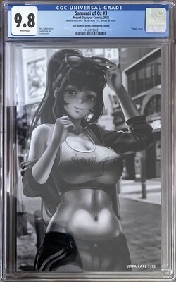 Samurai of Oz #3 - "Feel the Heat" Ultra Rare Virgin Black &amp; White Variant - CGC 9.8
