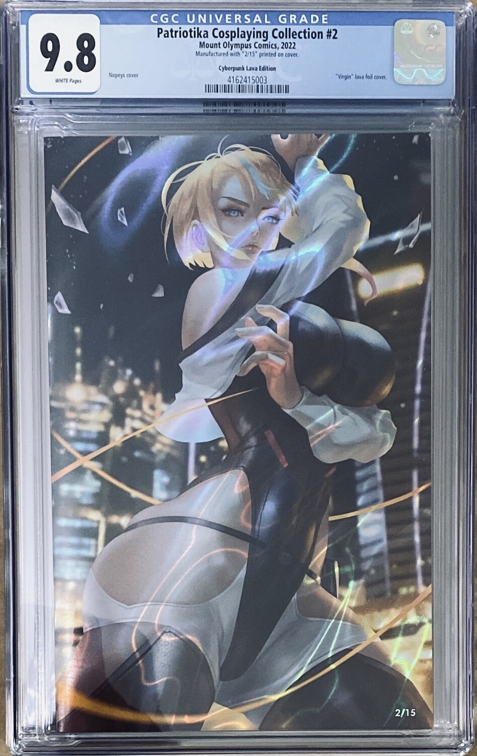 Patriotika Cosplaying Collection #2 - Cyberpunk Virgin Lava Exclusive - CGC 9.8