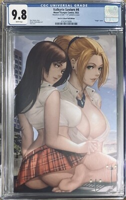 Valkyrie Saviors Key of Storms - Thicc School Girls Virgin Holofoil Exclusive - CGC 9.8