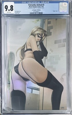 Patriotika United #3 - Cat Burglar Patriotika Virgin Holofoil Exclusive - CGC 9.8